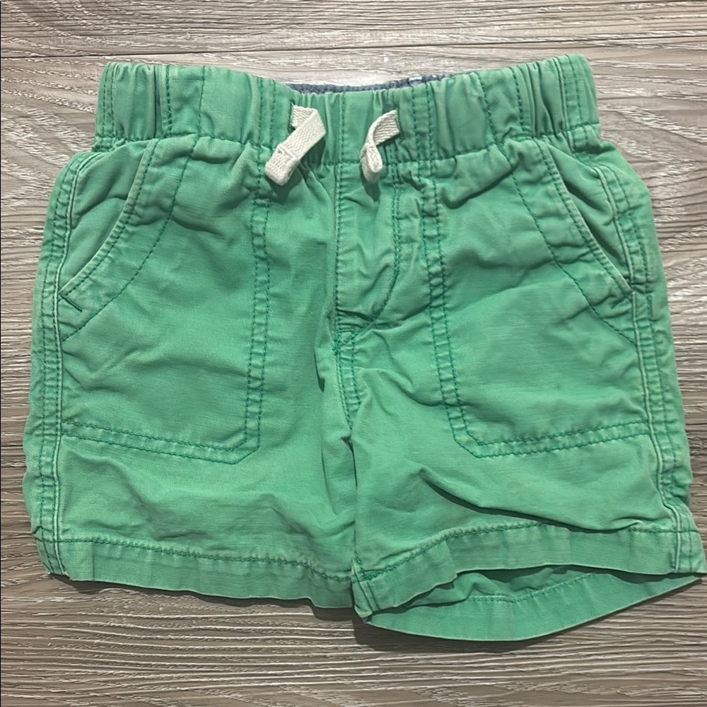 GAP Green Elastic Waist Shorts with Drawstring